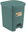 Elegance Pedal Bin made from Recycled Plastic 20L, Green-Grey