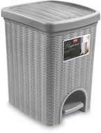 Stefanplast pedálový koš 20 l, 31 × 27,5 × 39 cm, šedý - Rubbish Bin