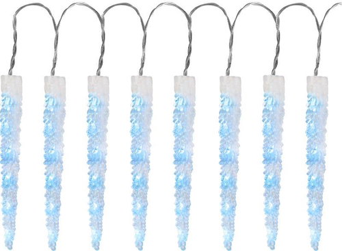 MagicHome Christmas Icicle chain, ice blue, 8 functions, outdoor, 2,7 m - Light Chain - Main image