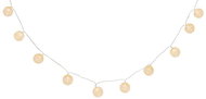 MagicHome chain Cotton Balls White, warm white, PE/cotton, 2× AA, 1,35 m - Light Chain