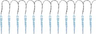 MagicHome Christmas chain with icicles, cold white, 3× AA, outdoor, 2,2 m - Light Chain