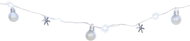 MagicHome Christmas chain, cold white, 2× AA, 1,9 m - Light Chain