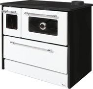 Strend Pro 701-G OMEGA Kuzine, with glass, white, right outlet - Solid Fuel Stove