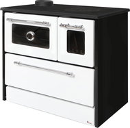 Strend Pro 701-G OMEGA Kuzine, with glass, white, left outlet - Solid Fuel Stove
