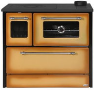 Strend Pro 701-G OMEGA Kuzine, with glass, cappuccino, right outlet - Solid Fuel Stove