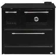 Strend Pro 701-G OMEGA Kuzine, with glass, black, right outlet - Solid Fuel Stove