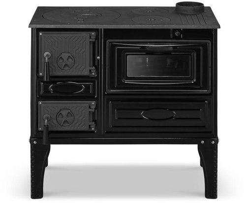 Strend Pro 304 Tuglali Kuzine, black - Solid Fuel Stove - Main image