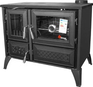 Strend Pro 801 STELA, black, right outlet - Solid Fuel Stove