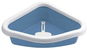 Stefanplast Sprint Corner rohová kočičí toaleta nebesky modro - bílá 40 × 56 × 14 cm  - Kočičí toaleta