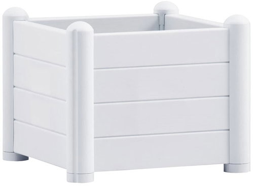 STEFANPLAST Chest, raised bed Italia 43 white - Raised Garden Bed - Main image