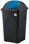 Stefanplast Odpadkový koš - výkl., 60l, čtverc., ČER/MO, víko PH - Odpadkový koš