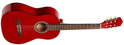 Stagg SCL50 4/4 Red - Classical Guitar - Main image