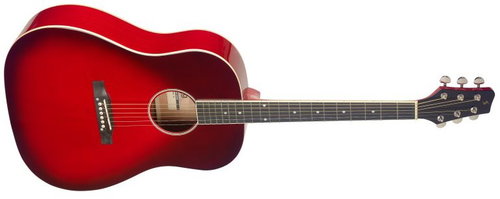Stagg SA35 DS-TR Red - Acoustic Guitar - Main image