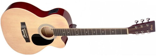 Stagg SA20ACE-NAT - Acoustic-Electric Guitar - Main image