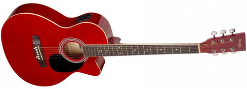Stagg SA20ACE-RED - Acoustic-Electric Guitar - Main image
