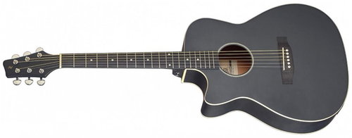 Stagg SA35 ACE-BK LH - Acoustic-Electric Guitar - Main image