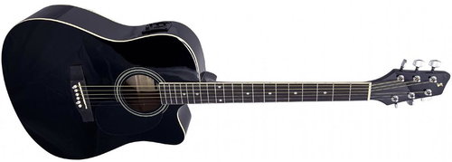 Stagg SA20DCE-BLK - Acoustic-Electric Guitar - Main image