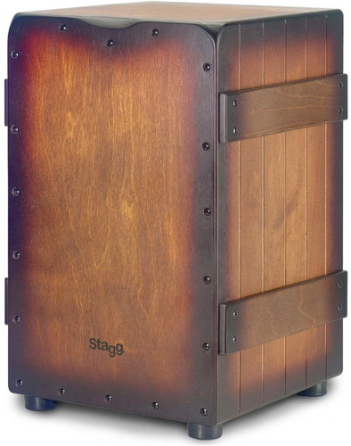 Stagg CAJ-CRATE SBB, standard cajon, sunburst - Percussion - Main image