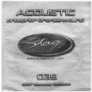Stagg PBW-039 - Struny