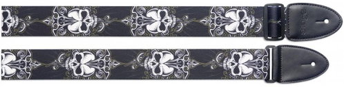 Stagg STE BLACK SKULL black - Guitar Strap - Main image