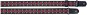 Stagg SWO-SKTRID RED red - Guitar Strap