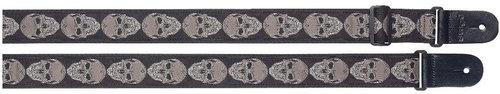 Stagg SWO-SKFACE GRY grey - Guitar Strap - Main image