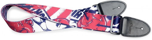 Stagg STE POPGIRLRED2 red - Guitar Strap - Main image
