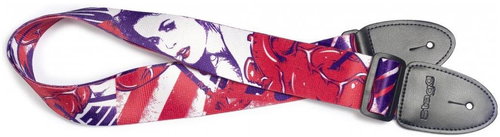 Stagg STE POPGIRLRED3 red - Guitar Strap - Main image