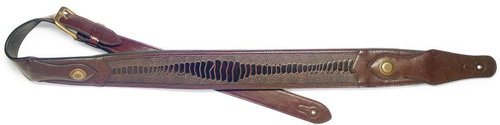 Stagg SPFL SNK DBRW dark brown - Guitar Strap - Main image