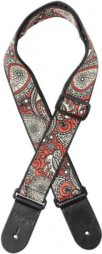 Stagg SWO-PSLY 1 RED - Guitar Strap - Main image
