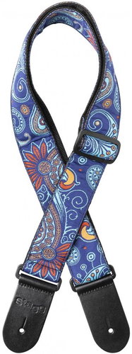 Stagg SWO-PSLY 2 BLU - Guitar Strap - Main image