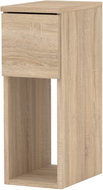 Stiv Narrow Bedside Table Sonoma Oak 20cm - Night Stand