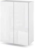 Stiv Wall-Mounted Bathroom Cabinet, Shelving Unit, Column, High-Gloss White, 60 cm - Bathroom Cabinet