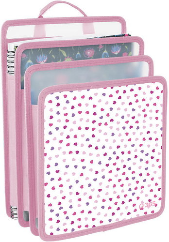 Stil 365 Hearts briefcase binder - School Bag Organiser - Main image