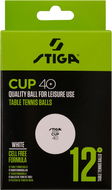 Stiga Cup ABS bílé, 12 ks - Míčky na stolní tenis