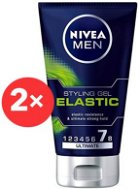 NIVEA Men Elastic Gel 2× 150 ml - Gél na vlasy 