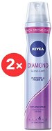 NIVEA Diamond Gloss Care 2× 250ml - Hairspray