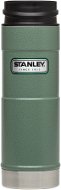 Stanley Classic Series Vakuum-Trinkbecher, einhändig bedienbar, 0,47 Liter, Edelstahl mit grünem Hammerschlag - Thermotasse