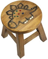 Wooden Children's Chair - DINOSAURUS - Stool
