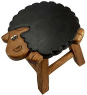 Wooden Children's Stool - BLACK SHEEP - Stool