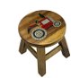 Stool Wooden Children's Chair - TRAKTOR RED - Stolička