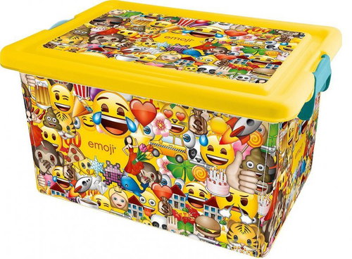 STOR Plastic box 13L EMOJI - Storage Box - Main image