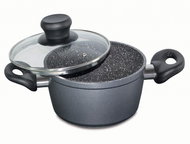 STONELINE Casserole with Marble Surface and Lid 1.6l - Casserole Pot