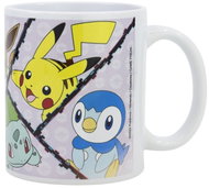 Pokémon: Piakchu, Piplup, Charmander, Bulbasaur, Eevee - ceramic mug 325 ml - Mug