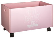 Atmosphera for kids PETIT BAZAR for toys, on wheels, 48 × 30 × 28 cm, pink - Box