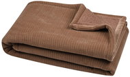 STOF Plush blanket with lamb Clayton, 130 × 160 cm, brown - Blanket