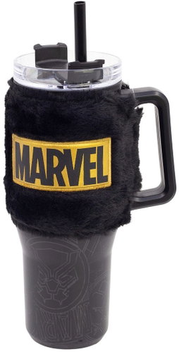 STOR Marvel travel mug with plush sleeve 770ml - Children's Thermos - Main image