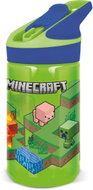 STOR Minecraft water bottle with spout 480ml, Ecozen - Children's Water Bottle