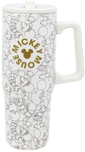 STOR Mickey Mouse travel mug with straw and handle 920ml - Children's Thermos - Main image