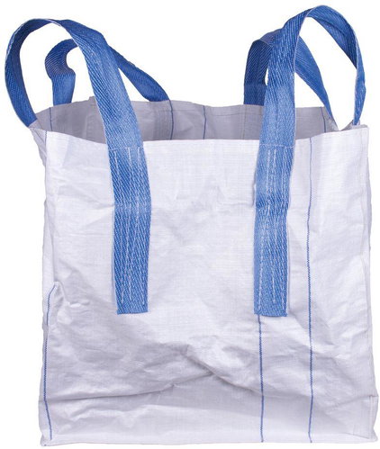 STREND PRO Collection basket BigBag TOF4, white, 70 × 70 × 70 cm - Garden Bin - Main image